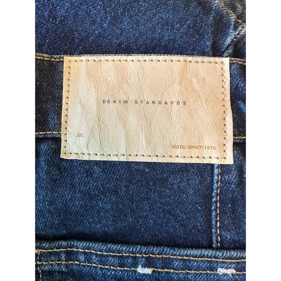 Zara Denim Jeans Size 31 Women's Dark Wash High Rise Relaxed Fit Button Fly NWOT - Picture 7 of 12